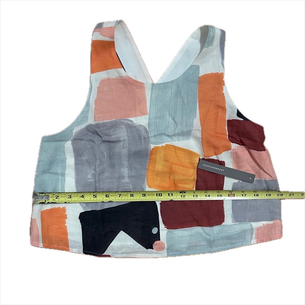 Aria Mosaic Linen Skirt Racerback Colorful Set (Moglea for Anthropologie) - Picture 9 of 11